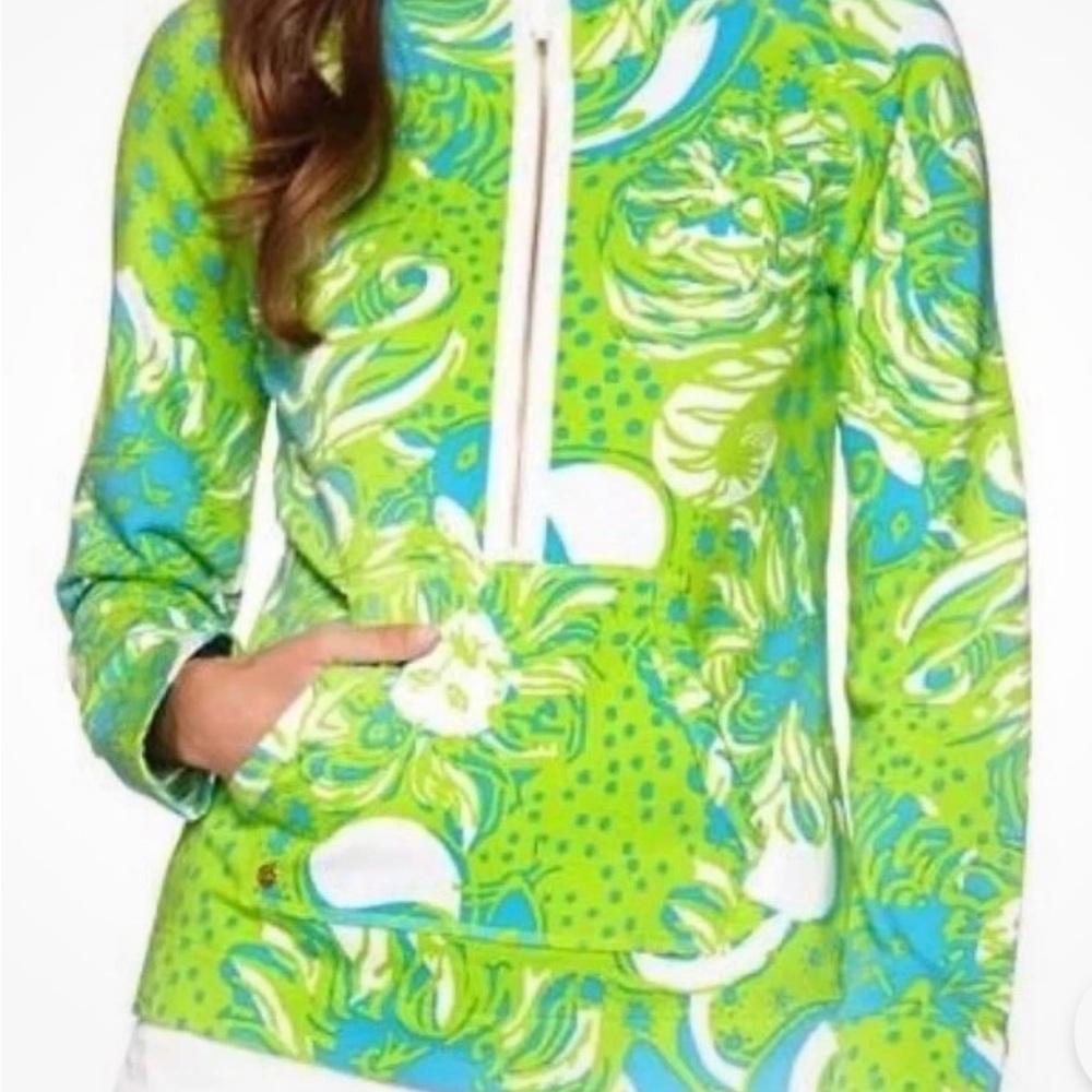 Lilly Pulitzer Green and Blue Patterned Top